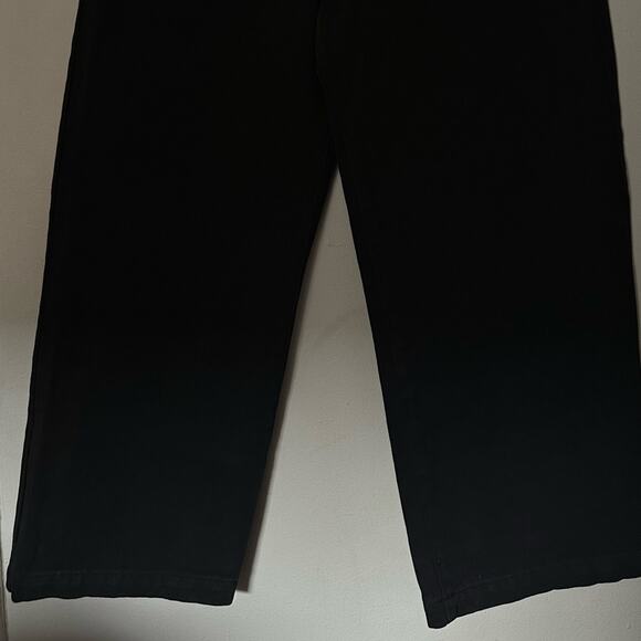 American Apparel Wide leg Black Jeans High rise Cotton Denim size 28 - Picture 5 of 7